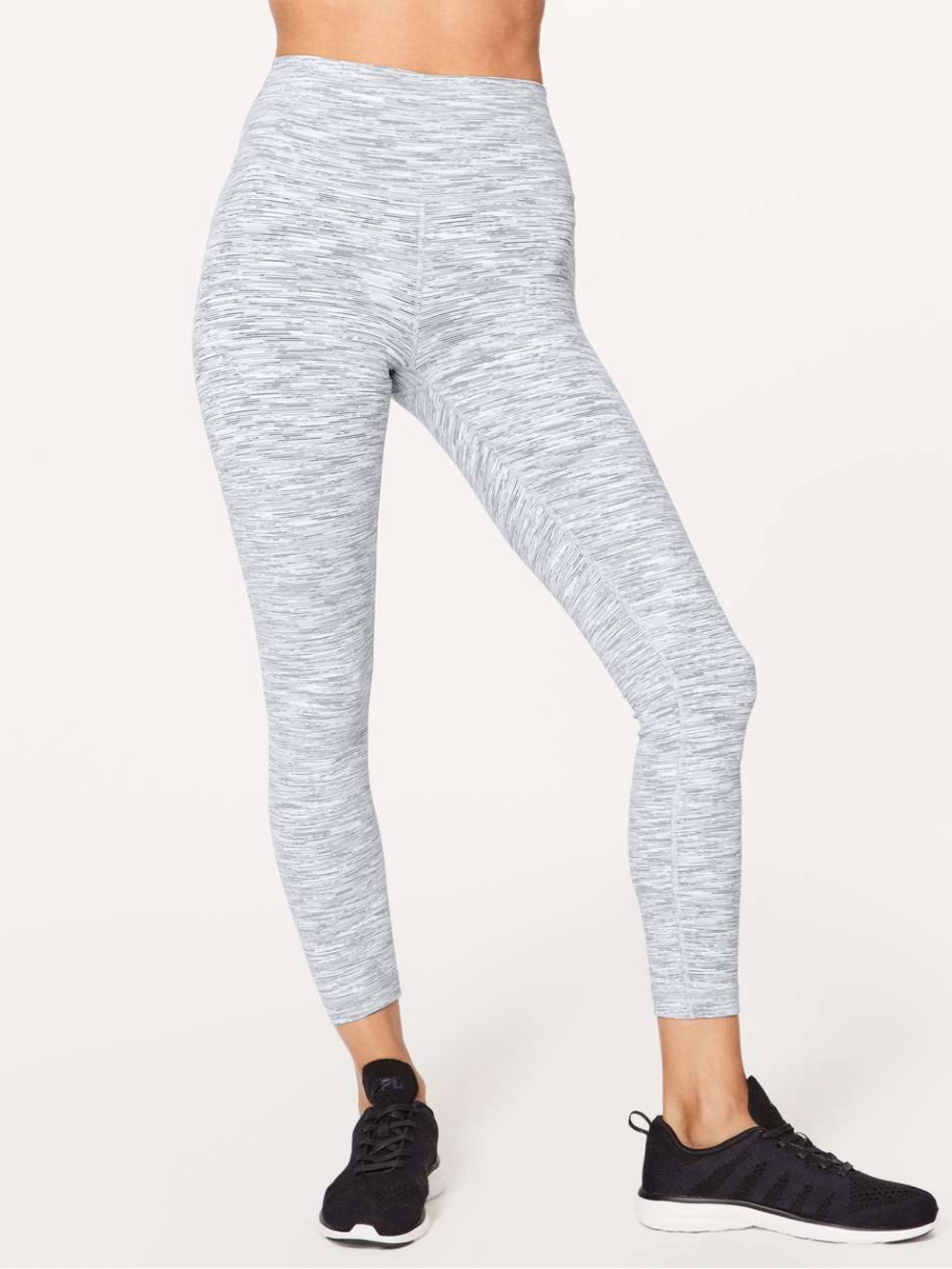 NWOT Lululemon Wunder Under High-Rise Heathered Gray Leggings Activewear Size 8